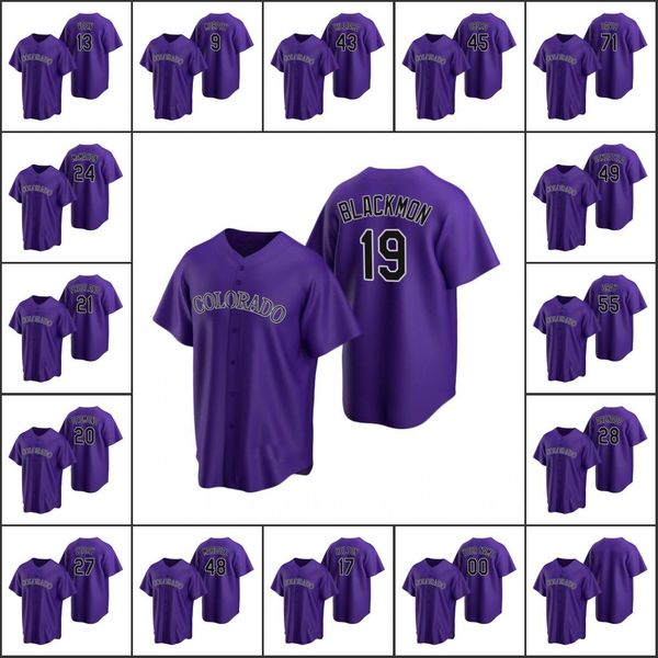colorado rockies men #13 zac veen 19 charlie blackmon 27 trevor story custom women youth purple replica alternate jersey, Blue;black
colorado rockies men #13 zac veen 19 charlie blackmon 27 trevor story custom women youth purple replica alternate jersey, Blue;black