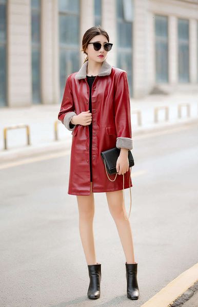 add cotton autumn winter thickened coat long korean loose women's leather windbreaker jacket middle and old, Black
add cotton autumn winter thickened coat long korean loose women's leather windbreaker jacket middle and old, Black