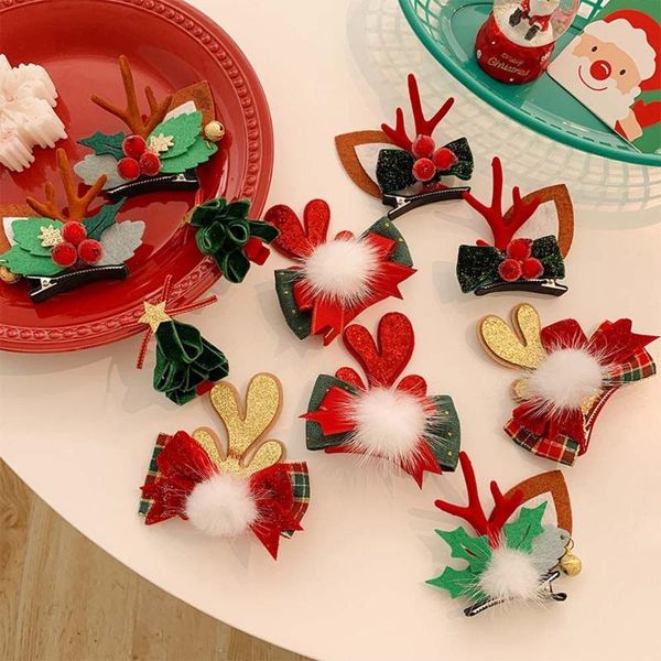 hair accessories 1pair christmas tree bow hairpins kawaii deer pompom clips for girls women antler barrette xmas party gift, Slivery;white
hair accessories 1pair christmas tree bow hairpins kawaii deer pompom clips for girls women antler barrette xmas party gift, Slivery;white