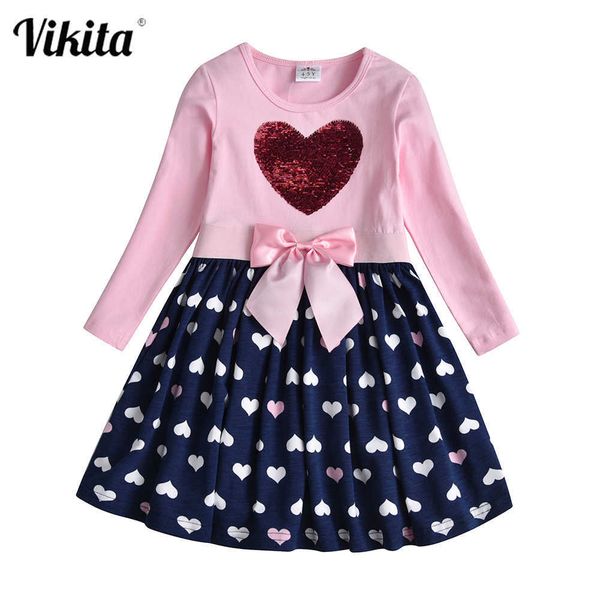 vikita girls cotton dresses teenager casual drautumn winter spring long sleeve drheart sequined clothes 3-12 years x0803, Red;yellow
vikita girls cotton dresses teenager casual drautumn winter spring long sleeve drheart sequined clothes 3-12 years x0803, Red;yellow