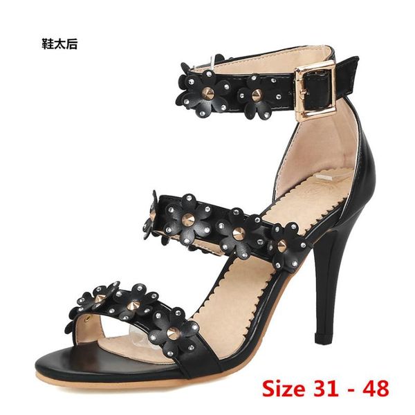 pumps gladiator sandals shoes women high heels open toe sandal lady pump shoes small big size 31 - 48, Black
pumps gladiator sandals shoes women high heels open toe sandal lady pump shoes small big size 31 - 48, Black