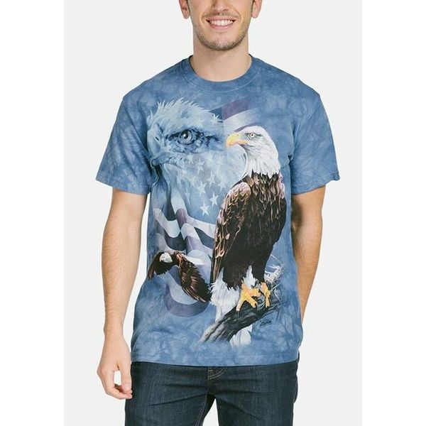 Eagle figure men's 3D printed T-shirt visual impact party top streetwear punk gothic round neck high quality American muscle style short sleeves, White;black
Eagle figure men's 3D printed T-shirt visual impact party top streetwear punk gothic round neck high quality American muscle style short sleeves, White;black