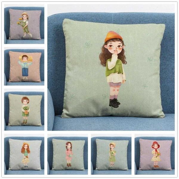 cushion/decorative pillow painting small animals / little girl covers for sofa home decor linen cushion case throw 45x45cm
cushion/decorative pillow painting small animals / little girl covers for sofa home decor linen cushion case throw 45x45cm