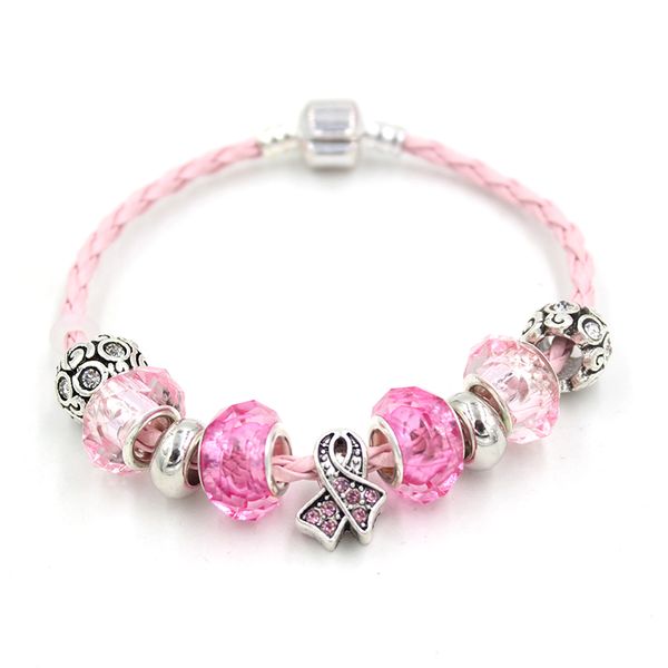 new arrival awareness jewelry pink pu leather rope breast cancer bracelets for women gifts wholesale, Golden;silver
new arrival awareness jewelry pink pu leather rope breast cancer bracelets for women gifts wholesale, Golden;silver