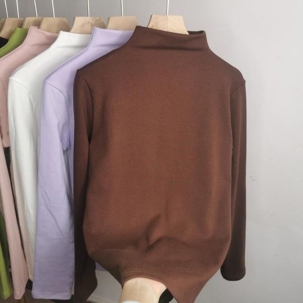 women's t-shirt long sleeve t-shirts women basic pullovers autumn spring 2021 solid casual female turtleneck cotton clothing, White
women's t-shirt long sleeve t-shirts women basic pullovers autumn spring 2021 solid casual female turtleneck cotton clothing, White