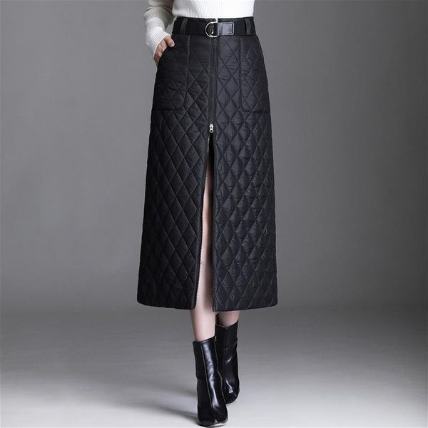 autumn and winter women's thick warm down cotton short skirt mid-length zipper one-piece high belt pocket skirt a-line, Black
autumn and winter women's thick warm down cotton short skirt mid-length zipper one-piece high belt pocket skirt a-line, Black