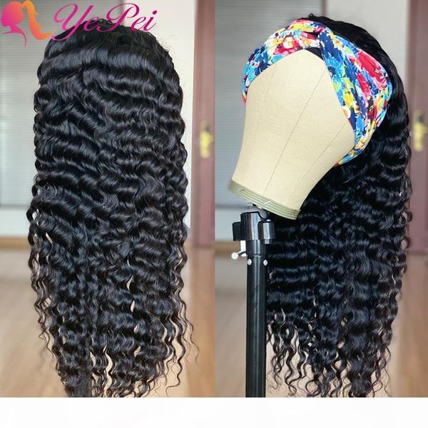 deep wave headband wig human hair glueless full machine wigs brazilian deep wave wigs remy hair half for women yepei, Black;brown
deep wave headband wig human hair glueless full machine wigs brazilian deep wave wigs remy hair half for women yepei, Black;brown