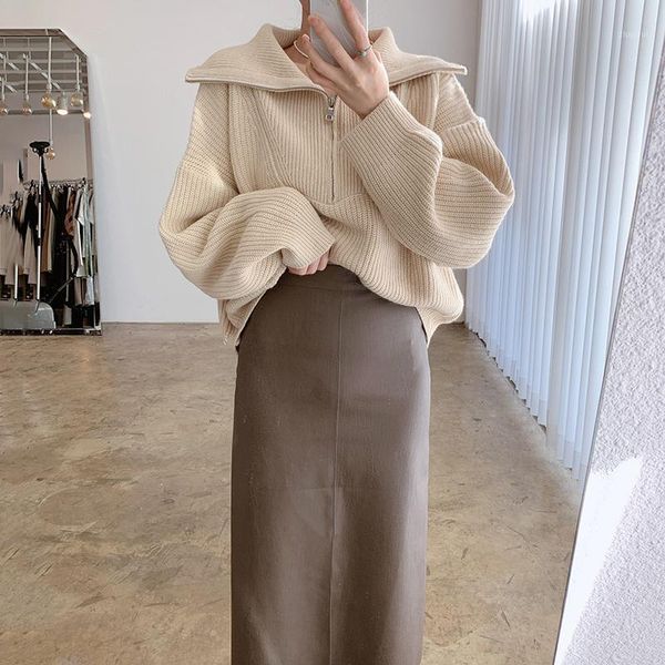 women's sweaters wavsiyier chic pullover vintage oversized loose thick winter cute 2021 elegant jumper sweater women knitted autumn sol, White;black
women's sweaters wavsiyier chic pullover vintage oversized loose thick winter cute 2021 elegant jumper sweater women knitted autumn sol, White;black