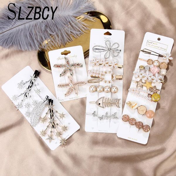 hair clips & barrettes 1set simitation pearls crystal star feather accessories for women hairpins styling tools headwear, Golden;silver
hair clips & barrettes 1set simitation pearls crystal star feather accessories for women hairpins styling tools headwear, Golden;silver