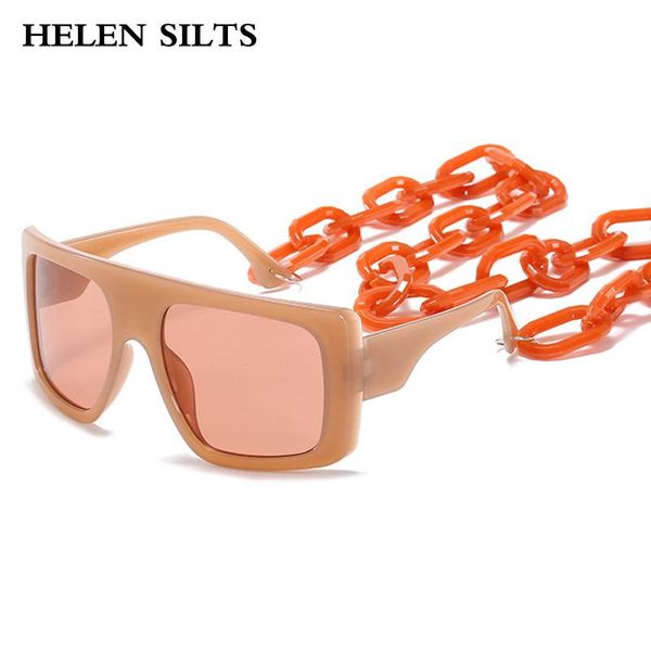 sunglasses ladies oversized goggle square women vintage manual chain sun glasses for female shades personality clear lens uv400, White;black
sunglasses ladies oversized goggle square women vintage manual chain sun glasses for female shades personality clear lens uv400, White;black