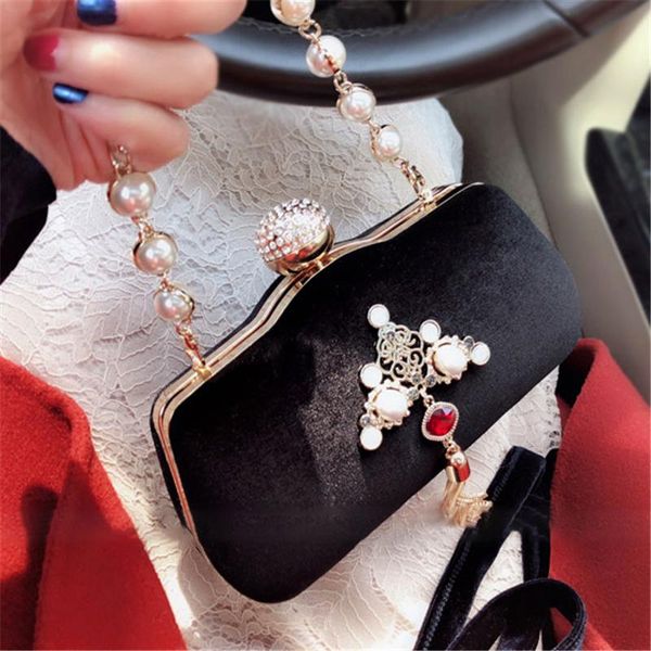 women luxury handbags velour clutch bags crystal pearl evening bag black wedding bride purse ladies small crossbody shoulder bag
women luxury handbags velour clutch bags crystal pearl evening bag black wedding bride purse ladies small crossbody shoulder bag