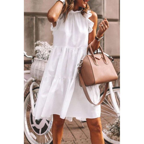 2020 summer women's casual loose sleeveless solid color round neck mid long skirt pullover dress, Black;gray
2020 summer women's casual loose sleeveless solid color round neck mid long skirt pullover dress, Black;gray