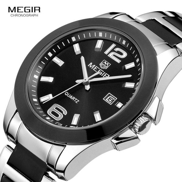 megir men's simple minimalism steel quartz wrist watches black silver analogue dress clock relogios for business man ms5006g, Slivery;brown
megir men's simple minimalism steel quartz wrist watches black silver analogue dress clock relogios for business man ms5006g, Slivery;brown