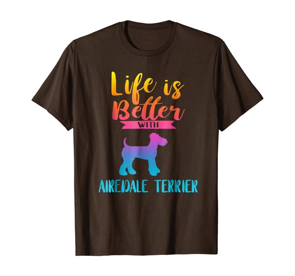 life is better with an airedale terrier shirts dog gifts, White;black
life is better with an airedale terrier shirts dog gifts, White;black
