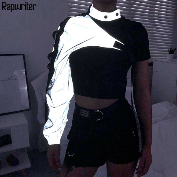 rapwriter fashion one shoulder plastic buckle long sleeve reflective sweatshirt women fall outwear harajuku halter crop 201007, Black
rapwriter fashion one shoulder plastic buckle long sleeve reflective sweatshirt women fall outwear harajuku halter crop 201007, Black