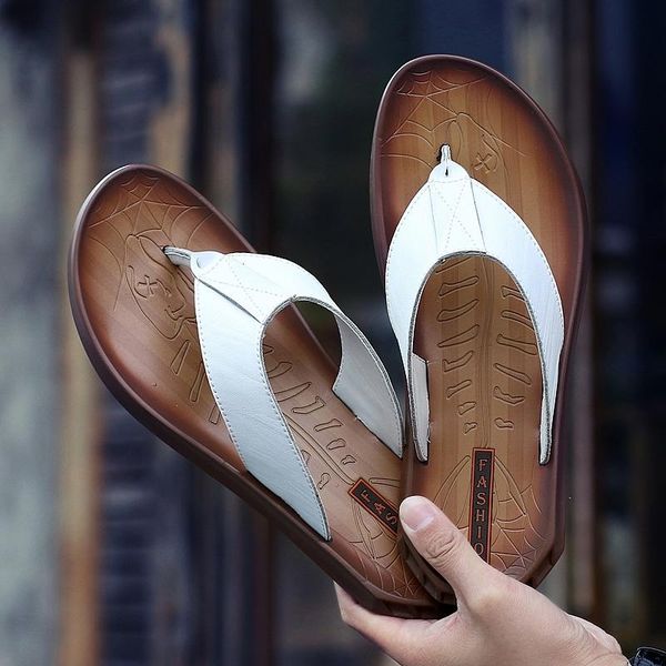 slippers sandale homme slide sandals men sandalias transpirables leather sandel for sandalia masculina cuero hombre couro de casa, Black
slippers sandale homme slide sandals men sandalias transpirables leather sandel for sandalia masculina cuero hombre couro de casa, Black