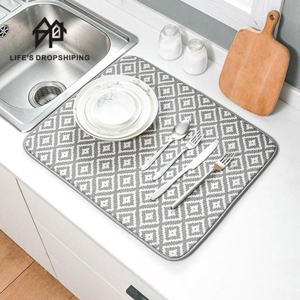 table runner 1pc dish drying mat for kitchen sink drainer microfiber cushion pad tableware tea towel absorbent el bar placemat 40*50cm
table runner 1pc dish drying mat for kitchen sink drainer microfiber cushion pad tableware tea towel absorbent el bar placemat 40*50cm