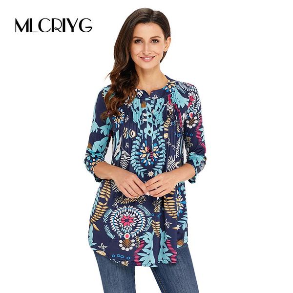 women's blouses & shirts mlcriyg summer printed retro blouse women fashion neckline female shirt casual loose pleats blusa chiffon plu, White
women's blouses & shirts mlcriyg summer printed retro blouse women fashion neckline female shirt casual loose pleats blusa chiffon plu, White