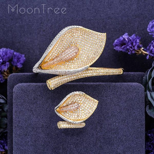 earrings & necklace moontree luxury flower lily full micro cubic zirconia copper women bangle ring set for wedding anniversary accessori, Silver
earrings & necklace moontree luxury flower lily full micro cubic zirconia copper women bangle ring set for wedding anniversary accessori, Silver