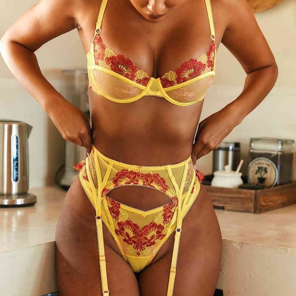 transparent lingerie yellow floral embroidered underwear push up bras and panties set women erotic costumes under wear, Black;white
transparent lingerie yellow floral embroidered underwear push up bras and panties set women erotic costumes under wear, Black;white