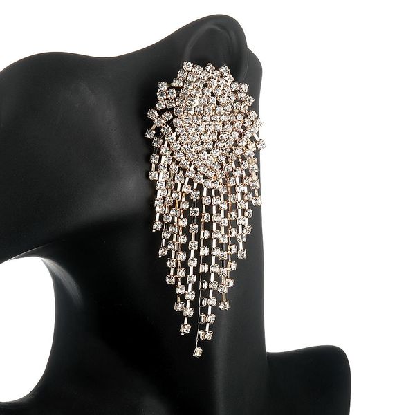 big rhinestone dangle earrings for women fashion statement crystal tassel earrings 2019 large dangle earing evening jewelry gift, Silver
big rhinestone dangle earrings for women fashion statement crystal tassel earrings 2019 large dangle earing evening jewelry gift, Silver