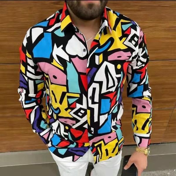 men's casual shirts 2021 spring autumn shirt -selling long-sleeved lapel fashion single-breasted 3d trend print slim, White;black
men's casual shirts 2021 spring autumn shirt -selling long-sleeved lapel fashion single-breasted 3d trend print slim, White;black