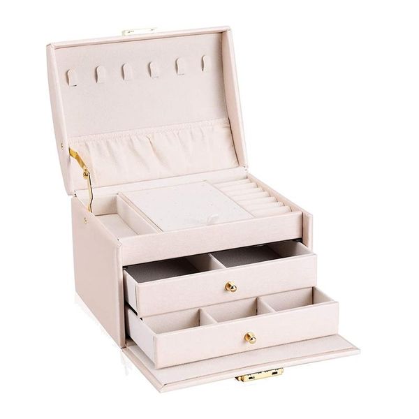 jewelry pouches, bags women's box,3 layer medium sized storage box with lock portable travel case for bracelets rings, Pink;blue
jewelry pouches, bags women's box,3 layer medium sized storage box with lock portable travel case for bracelets rings, Pink;blue