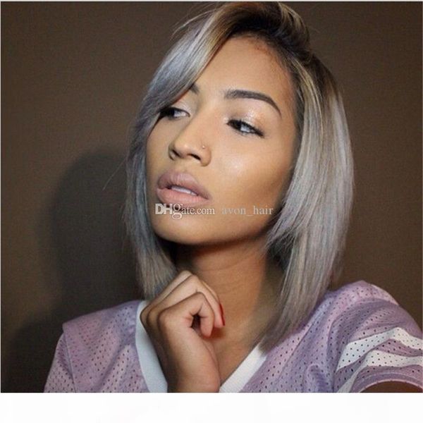 ombre color #1b grey bob style hair wig baby hair brazilian human hair lace front wig glueless full lace wig bleached knot, Black;brown
ombre color #1b grey bob style hair wig baby hair brazilian human hair lace front wig glueless full lace wig bleached knot, Black;brown