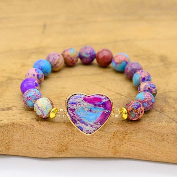 charm bracelets 4unik est classic heart shape women luxury imperial jaspers stretch elastic strand bangles jewelry bijoux 4un-b107, Golden;silver
charm bracelets 4unik est classic heart shape women luxury imperial jaspers stretch elastic strand bangles jewelry bijoux 4un-b107, Golden;silver