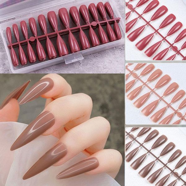 false nails 240pcs fake nail artificial pointed long acrylic tips pure color decor extension seamless manicure, Red;gold
false nails 240pcs fake nail artificial pointed long acrylic tips pure color decor extension seamless manicure, Red;gold