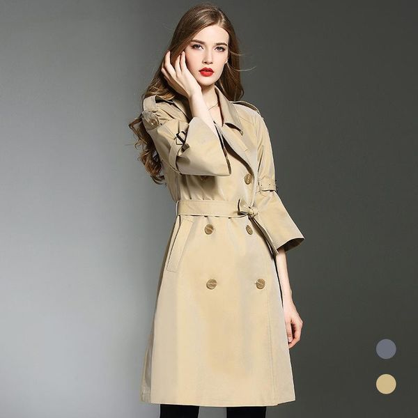 women's trench coats large size women 2021 autumn winter long windbreaker double breasted overcoats female classical coat, Tan;black
women's trench coats large size women 2021 autumn winter long windbreaker double breasted overcoats female classical coat, Tan;black
