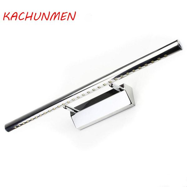 wall lamp modern led mirror light stainless steel silver ac85-265v smd bathroom mounted interior 
wall lamp modern led mirror light stainless steel silver ac85-265v smd bathroom mounted interior