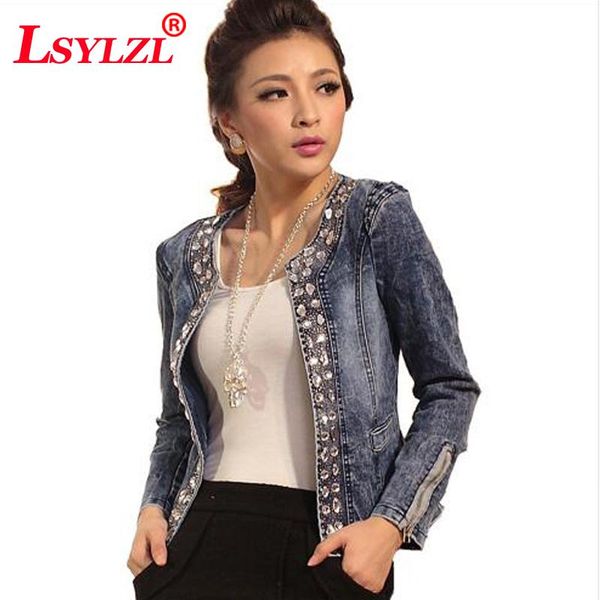 women's jackets women denim 2021 outerwear coats classical rhinestone sequins retro with rivets female b408, Black;brown
women's jackets women denim 2021 outerwear coats classical rhinestone sequins retro with rivets female b408, Black;brown