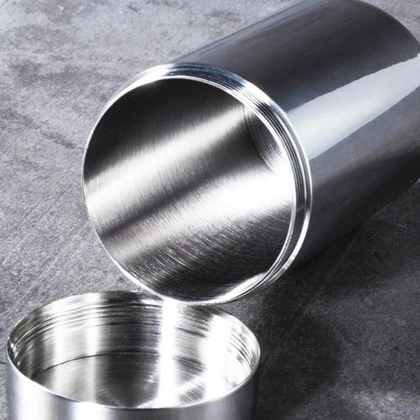 storage bottles & jars portable mini travel sealed stainless steel tea leaves can box container