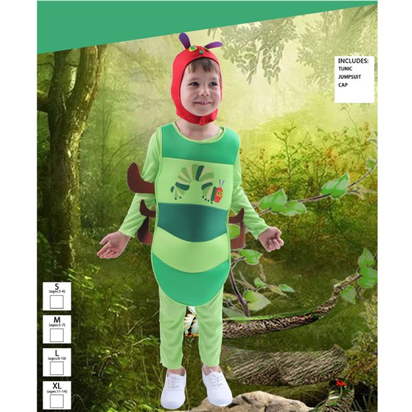 2021 new kids cosplay jumpsuits lovely caterpillar insect fancy rompers role play performance party casual costumes boys girls cute k1e9, Black
2021 new kids cosplay jumpsuits lovely caterpillar insect fancy rompers role play performance party casual costumes boys girls cute k1e9, Black