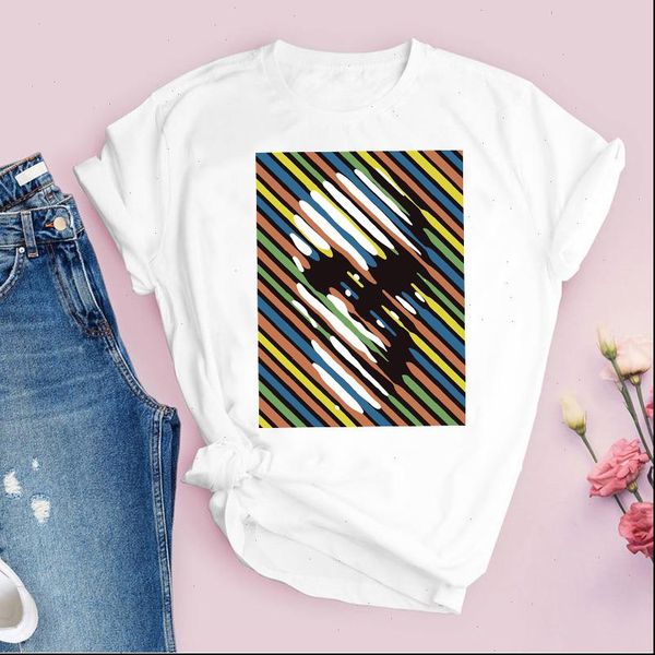 women graphic striped skull printing casual 90s cute short sleeve print lady tees clothing female t shirt womens t shirt, White
women graphic striped skull printing casual 90s cute short sleeve print lady tees clothing female t shirt womens t shirt, White