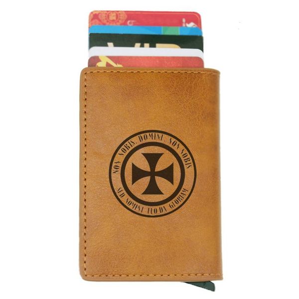 wallets classic knight templar cross holder men and women metal rfid vintage aluminium box pu leather fashion card wallet, Red;black
wallets classic knight templar cross holder men and women metal rfid vintage aluminium box pu leather fashion card wallet, Red;black