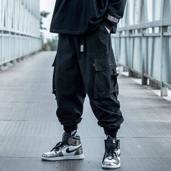 2021 new de carga preto hip hop soltas dos homens outono harem pant streetwear harajuku jogger sweatpant algodo calas syd1, Black
2021 new de carga preto hip hop soltas dos homens outono harem pant streetwear harajuku jogger sweatpant algodo calas syd1, Black