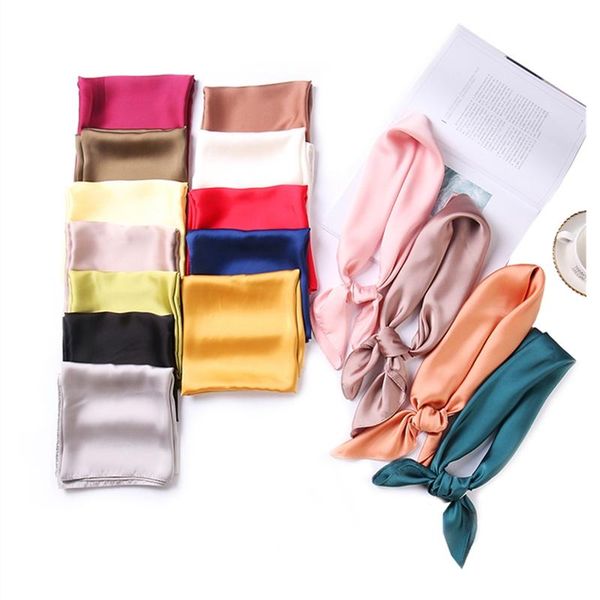 scarves pure color square silk scarf women fashion print neck scarfs office lady hair band foulard hand kerchief female bandana shawl, Blue;gray
scarves pure color square silk scarf women fashion print neck scarfs office lady hair band foulard hand kerchief female bandana shawl, Blue;gray