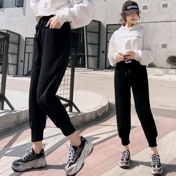 women's pants & capris fashion women loose casual ankle-length harem 2021 spring female thick warm fleece elastic waist trousers bottom, Black;white
women's pants & capris fashion women loose casual ankle-length harem 2021 spring female thick warm fleece elastic waist trousers bottom, Black;white