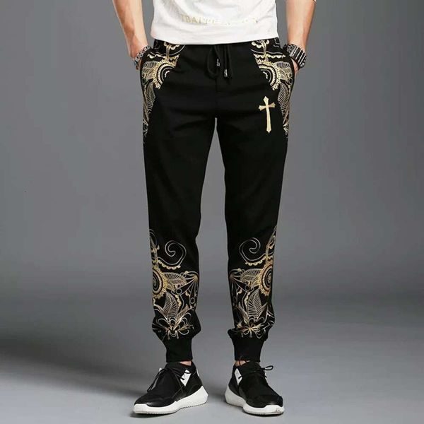 2021 net red trend men's pants sports and leisure knickers elastic band hem waist personalized printing, Blue
2021 net red trend men's pants sports and leisure knickers elastic band hem waist personalized printing, Blue