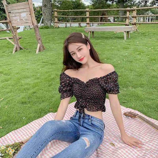 fashion small floral print women blouses square collar sweet pleated badnage ruffles short chiffon shirt, White
fashion small floral print women blouses square collar sweet pleated badnage ruffles short chiffon shirt, White