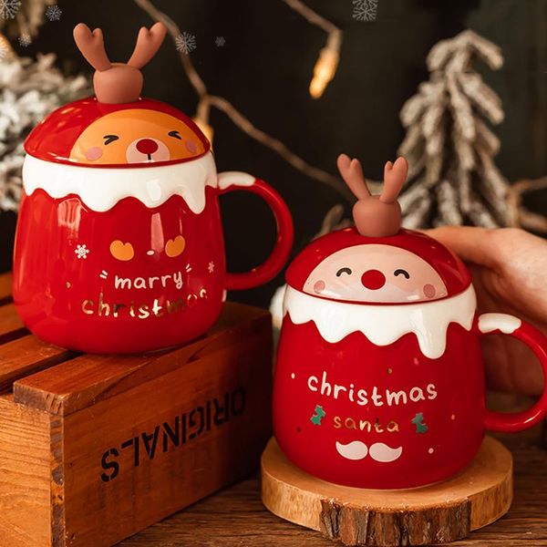 mugs year cute christmas ceramic mug tea coffee cup with lid spoon drinkware decoration gifts water milk breakfast cups
mugs year cute christmas ceramic mug tea coffee cup with lid spoon drinkware decoration gifts water milk breakfast cups