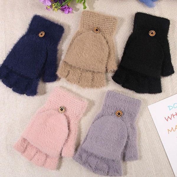 five fingers gloves imitation mink velvet christmas print fingerless plus flip half-finger mittens soft warm knitted, Blue;gray
five fingers gloves imitation mink velvet christmas print fingerless plus flip half-finger mittens soft warm knitted, Blue;gray