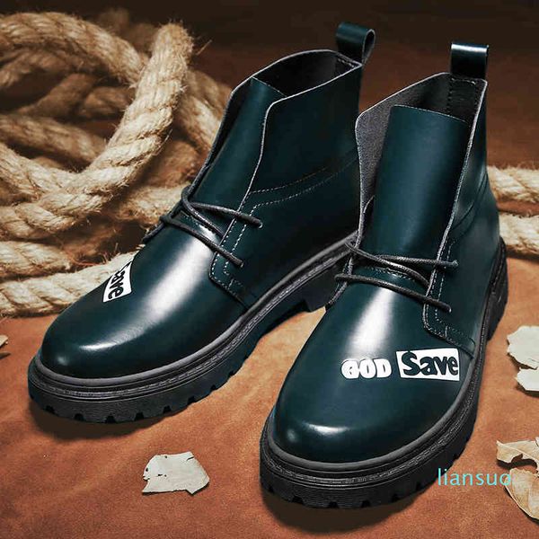 boots green mens shoes combat platform pu leather ankle winter fashion casual shose, Black
boots green mens shoes combat platform pu leather ankle winter fashion casual shose, Black