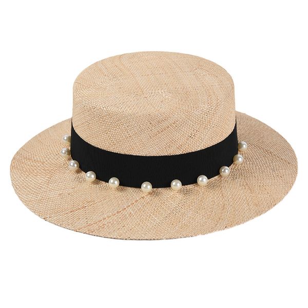 2021 new summer falt sun wide brim pearl beach hat natural haworthia cooperi straw hats hkxn, Blue;gray
2021 new summer falt sun wide brim pearl beach hat natural haworthia cooperi straw hats hkxn, Blue;gray