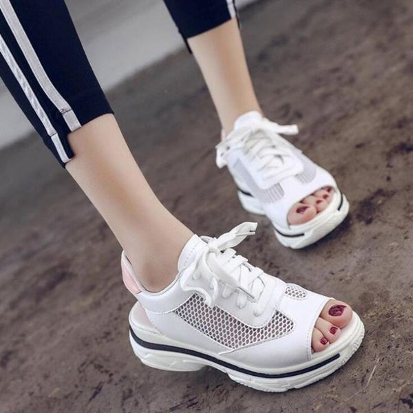 women's sandals 2021 summer muffin thick bottom fish mouth sports sandals with breathable mesh pu leather women casual shoes, Black
women's sandals 2021 summer muffin thick bottom fish mouth sports sandals with breathable mesh pu leather women casual shoes, Black