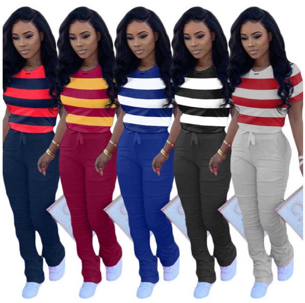 designer womens 2 piece outfits fashion women tracksuit striped sportswear short sleeve t shirt leggings outfits ladies casual clothing, White
designer womens 2 piece outfits fashion women tracksuit striped sportswear short sleeve t shirt leggings outfits ladies casual clothing, White