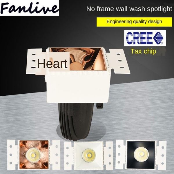 10pcs ac85-265v borderless spotlights embedded l wall-washing spotlights cob room borderless 7w12w bedside wall-washing
10pcs ac85-265v borderless spotlights embedded l wall-washing spotlights cob room borderless 7w12w bedside wall-washing
