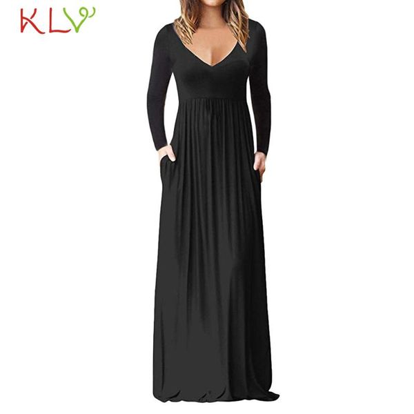 casual dresses dress women elegant v neck solid long sleeve maxi black evening party night 2021 plus size vestidos robe femme 19jl, Black;gray
casual dresses dress women elegant v neck solid long sleeve maxi black evening party night 2021 plus size vestidos robe femme 19jl, Black;gray